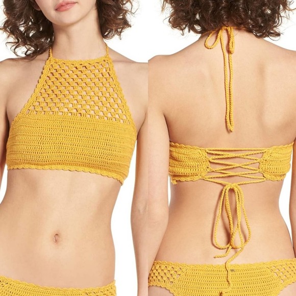 Rip Curl Topanga Crochet High-Neck Bikini Top - Picture 12 of 16